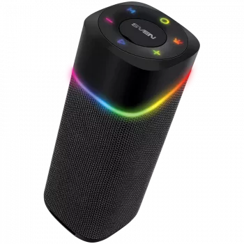 Nešiojamas garsiakalbis 2.0 SVEN PS-155, juodas, galia 2x5 W (RMS), TWS, Bluetooth, FM, USB, ličio baterija