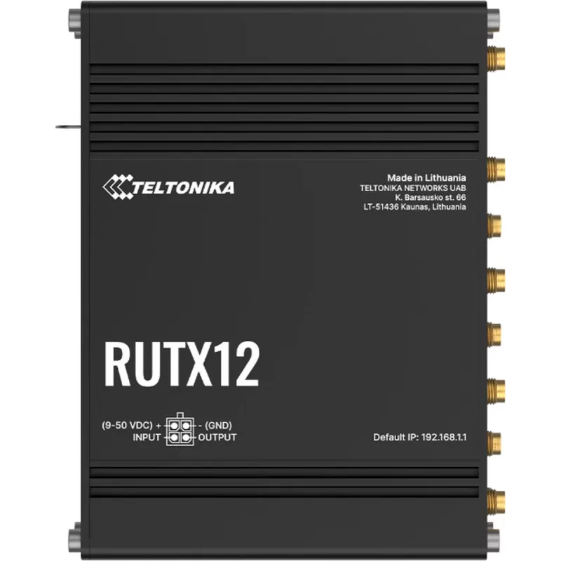 Teltonika RUTX12 pramoninis maršrutizatorius su dvigubu LTE Cat 6