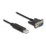 DeLOCK USB 2.0 į RS-232 adapteris 50 cm FTDI Juodas
