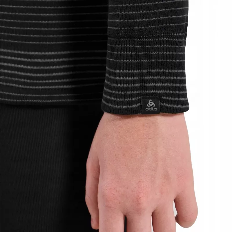 Odlo Set long ACTIVE WARM ECO SET vaikiškų apatinių drabužių komplektas, dydis 116 cm, juoda ir pilka