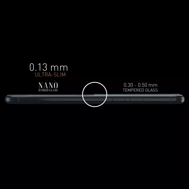 Sbox Nano Hybrid Glass 9H apsauginis stiklas, skirtas Apple iPhone 12 Pro Max