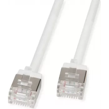 ROLINE U/FTP Patch Cable Cat.6A itin trumpas RJ45 baltas 1,5 m