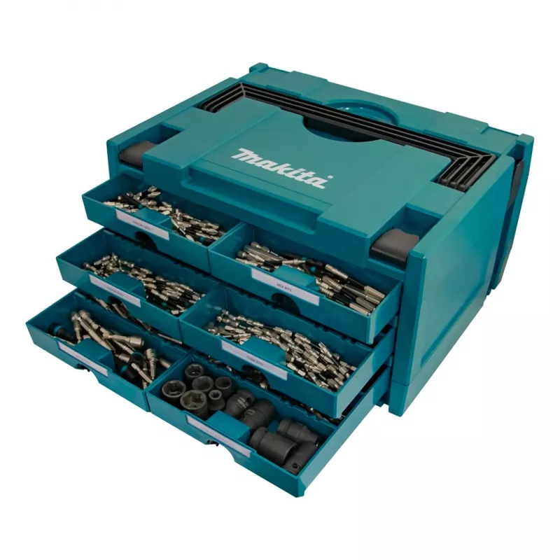 Makita MAKSTOR 3.6 dėžutė smulkioms detalėms, juoda, mėlyna