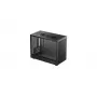 Kompiuterio korpusas DeepCool CH160 PLUS Small Form Factor SFF ATX/mATX, grūdintas stiklas, USB-C, juodas