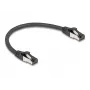 Tinklo kabelis DeLOCK 80566 RJ-45 Cat8.1 0,25 m Juodas