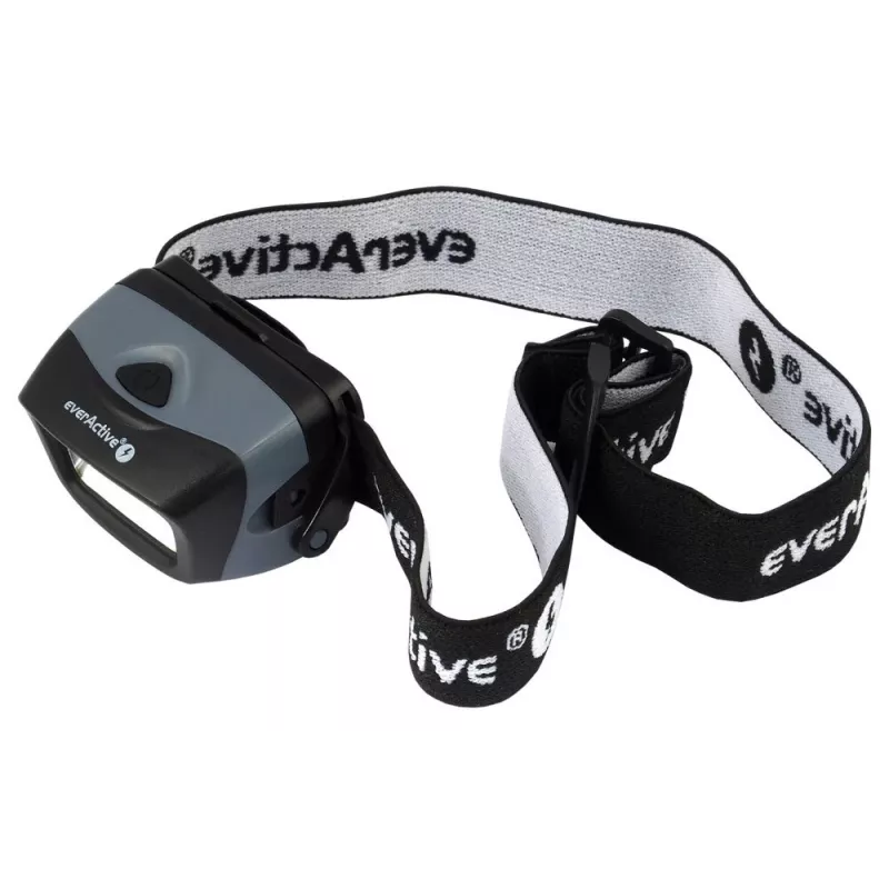 Priekinė lemputė everActive HL-150, 150 lm, 3 W, IPX4, 3×AAA, juoda