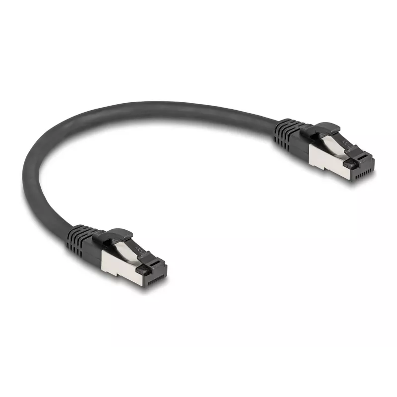 Tinklo kabelis DeLOCK 80566 RJ-45 Cat8.1 0,25 m Juodas