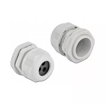 Kabelio įvadas DeLOCK 60378 pilkas plastikinis 2 vnt.