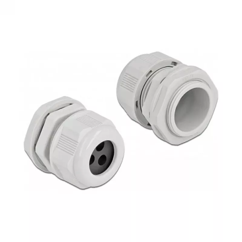 Kabelio įvadas DeLOCK 60378 pilkas plastikinis 2 vnt.