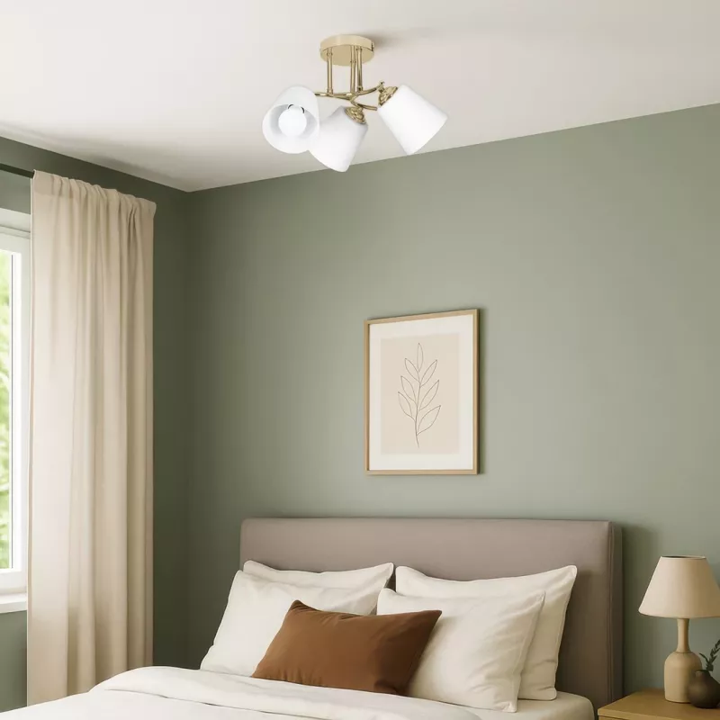 Kabantis šviestuvas Activejet AJE-EMILY 3P GOLD E27 3x40W