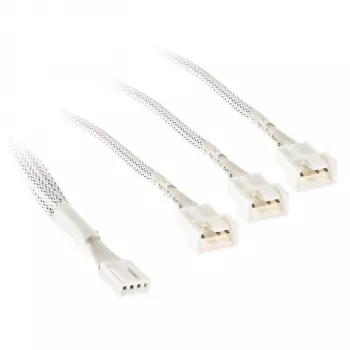 Kolink PGW-AC-KOL-160 PWM ventiliatorių šakotuvas, 35 cm pintas baltas, 1→2 PWM jungtis