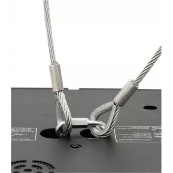 EUROLITE Saugos trosas A 4x1000mm iki 15kg juodas (58010344)