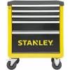 Įrankių vežimėlis Stanley STST74305-1 su 5 stalčiais, geltonai/juodas, 3 plokšti + 2 gilūs stalčiai