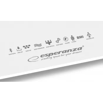 Esperanza EBS016W asmeninės svarstyklės Kvadratinės Baltos Elektroninės