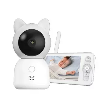 XENON X7202 Išmanioji kūdikio stebėjimo kamera su monitoriumi, Wi-Fi, 2.4 GHz, 3 MP, dvipusis garsas, SD, balta
