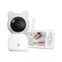 XENON X7202 Išmanioji kūdikio stebėjimo kamera su monitoriumi, Wi-Fi, 2.4 GHz, 3 MP, dvipusis garsas, SD, balta