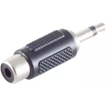 ShiverPeaks BS57030 Laidas Jungtis 3,5 mm Juoda Nerūdijantis Plienas Kištukas/Lizdas