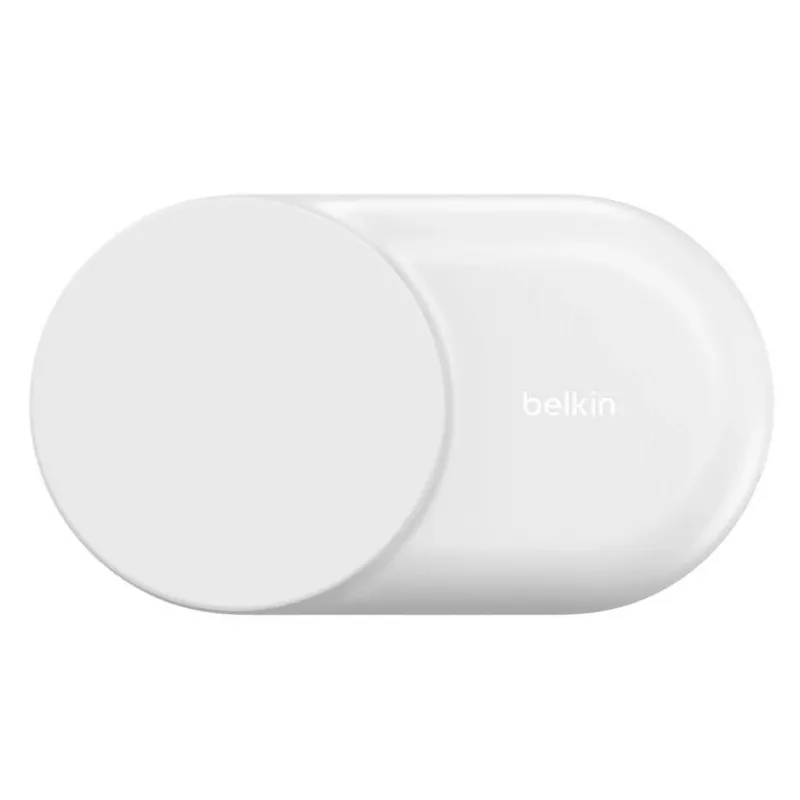 Vidinis belaidis įkroviklis Belkin UltraCharge 25W Qi2 3in1 Magnetinis apvalus baltas EU
