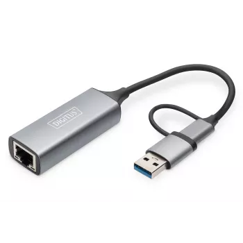 USB Type-C Gigabit Ethernet Adapteris Digitus DN-3028