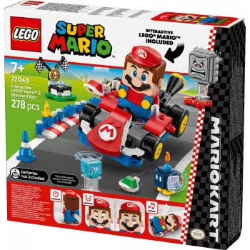 LEGO Konstruktorius 72043 Super Mario Interaktyvus Mario Kart su standartiniu kartu