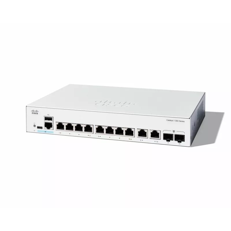 Valdomas jungiklis Cisco Catalyst 1300-8T-E-2G 8 prievadų GE L2
