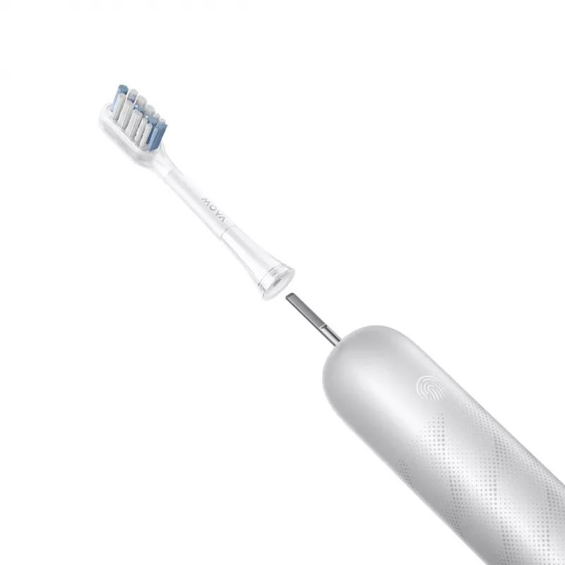 Elektrinis dantų šepetėlis MOVA Fresh Pro Adult Sonic Silver – 4 režimai, ličio jonų baterija, įmontuotas laikmatis