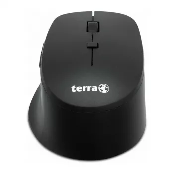 Belaidė tyli USB pelė Terra 4000 – 6 mygtukai, dešiniarankiams, juoda