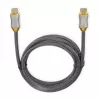 HDMI kabelis IBOX HD08 2 m, HDMI Type A kištukas–kištukas, HDMI 2.1, sidabrinis