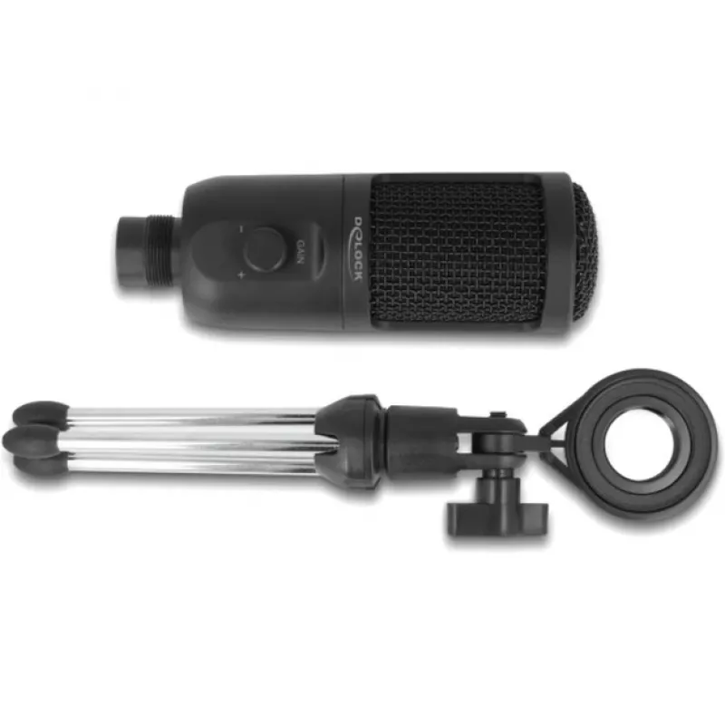 Delock 66832 USB mikrofonas juodas