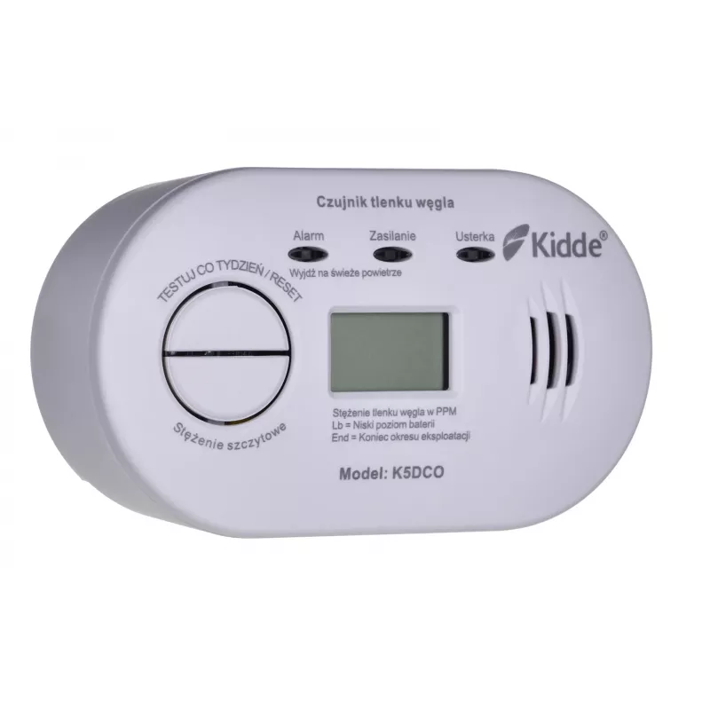 K5DCO Kidde anglies monoksido detektorius su LCD ekranu