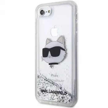 Karl Lagerfeld Original Dėklas iPhone SE 2022/SE 2020/7/8 Hardcase Blizgučiai Choupette Head (KLHCI8LNCHCS)