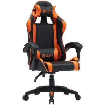 Žaidimų kėdė CANYON Core SGCH2 Juoda Oranžinė – ergonomiškas dizainas, reguliuojamas aukštis