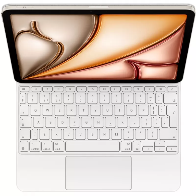“Apple” Magic Keyboard QWERTY JK Anglų Baltas su jutikliniu kilimėliu