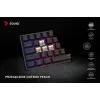 Mechaninė žaidimų klaviatūra SAVIO BLACKOUT X2 PEACH — 61 klavišų 60% QWERTY, RGB LED, hot-swap, USB Type-A/Type-C, atjungiamas kabelis