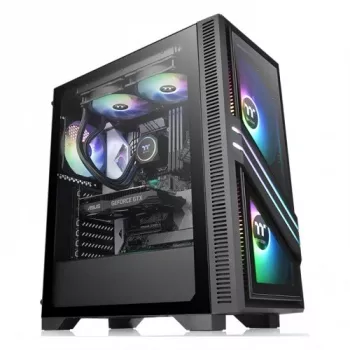 Korpusas Thermaltake Versa T35 TG RGB Midi Tower juodas