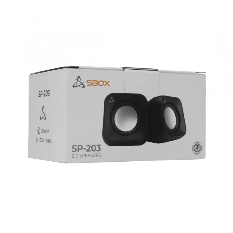 Garsiakalbiai Sbox SP-203 juodi, 20W