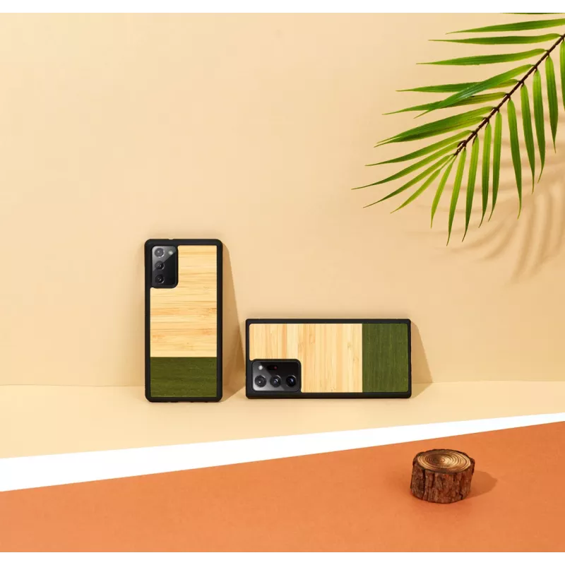 Apsauginis dėklas telefonui Man and Wood Galaxy Note 20 – bambuko miško juoda