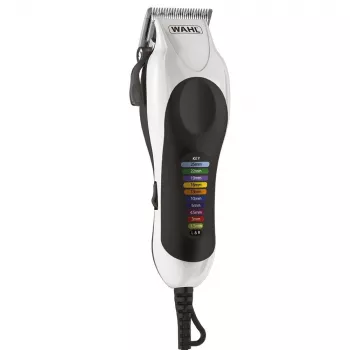 Wahl Color Pro Plus Black, White 10 – plaukų kirpimo mašinėlė su spalvotais šukų antgaliais