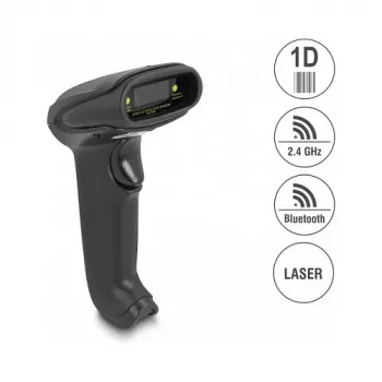 Nešiojamas brūkšninių kodų skaitytuvas DeLOCK 90564 1D lazerinis Bluetooth USB