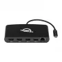 OWC Thunderbolt 3 Mini dokavimo stotelė, 5 prievadai, jungia du 4K ekranus, Gigabit Ethernet jungtis, integruotas laidas