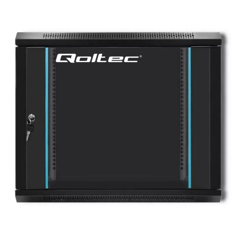 Tinklo stovas QOLTEC 9U modelis 54466 — atviras rėmas 9U serverio/įrangos montavimo spinta