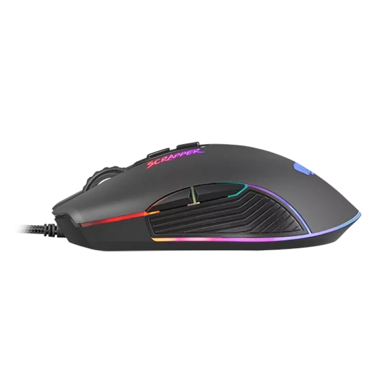 FURY Scrapper žaidimų pelė Ambidextrous USB Type-A optinė 6400 DPI