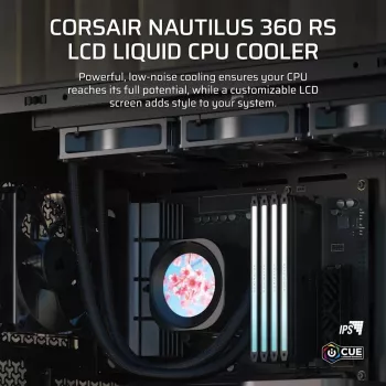 Vandens aušintuvas „all-in-one“ Corsair Nautilus 360 RS 12 cm 2100 RPM Juoda