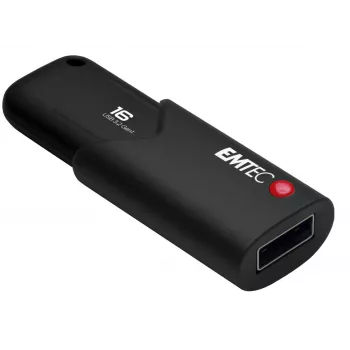 USB atmintukas Emtec B120 Click Secure 16 GB USB Type-A 3.2 Gen 2 juodas