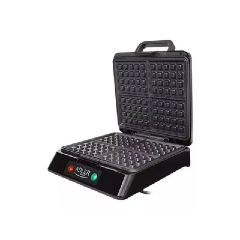Adler AD 3036 vaflinė 4 vafliai (-ių) Juoda, Pilka 1500 W