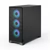 Korpusas Fractal Design Pop 2 Air Black TG RGB Midi Tower — ATX/Micro-ATX/Mini-ITX, 3x120mm priekyje, 1x120mm gale, 2.5 colio + 3.5 colio vietos