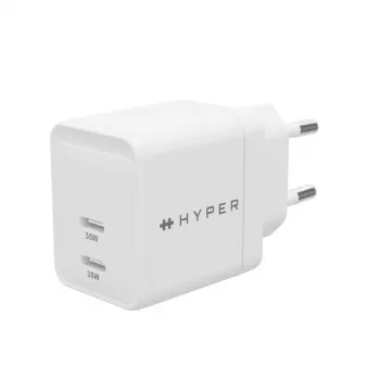 HYPER HJG35EU 35W USB-C GaN greitasis įkroviklis (baltas)