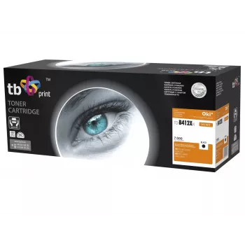 Toner TB Kompat. S OKI B412/B432, Juoda, Naujas 412XN