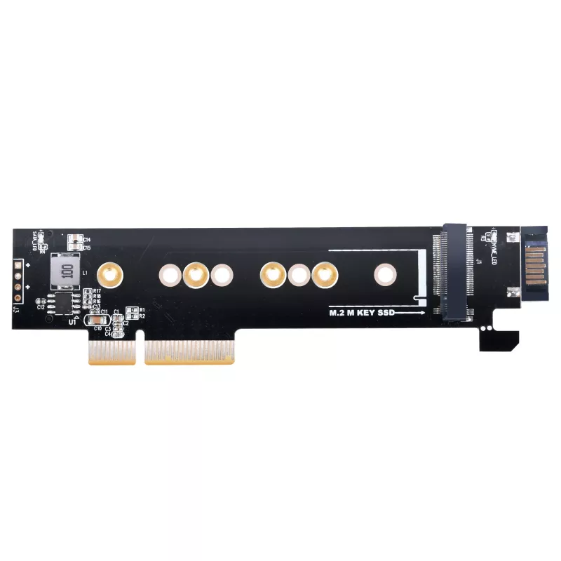 Silverstone SST-ECM28 M.2/SATA adapterio kortelė, PCIe 4.0, 1x M-Key, 1x SATA