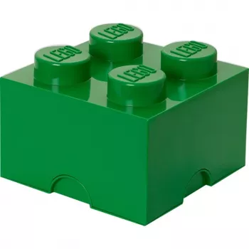 LEGO Storage Brick 4 Green, žalias dėžės formos indas